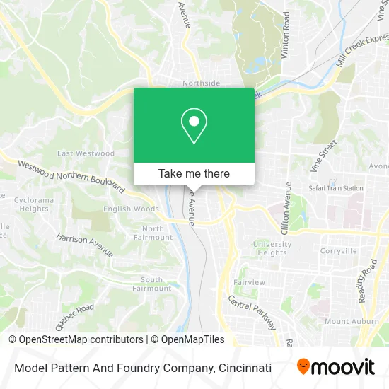Model Pattern And Foundry Company map
