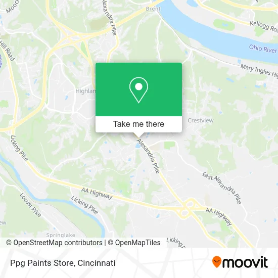 Ppg Paints Store map