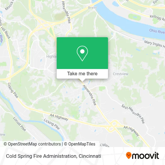 Cold Spring Fire Administration map