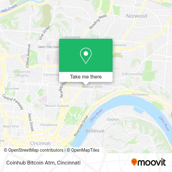 Coinhub Bitcoin Atm map