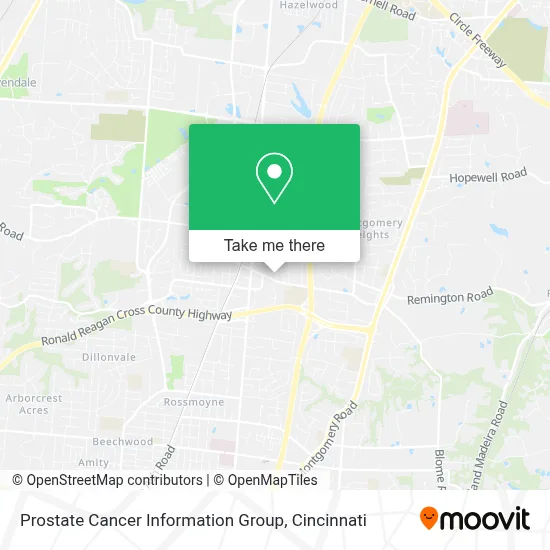 Prostate Cancer Information Group map