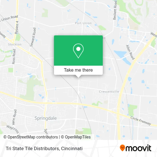 Tri State Tile Distributors map