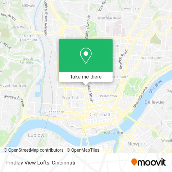 Findlay View Lofts map