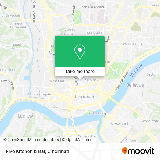 Five Kitchen & Bar map