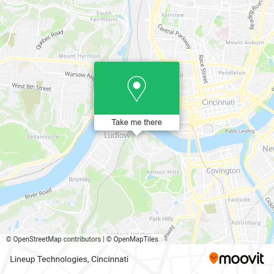 Lineup Technologies map