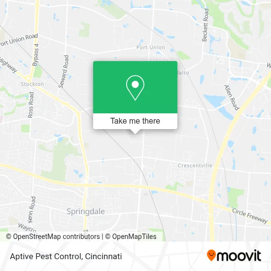 Aptive Pest Control map