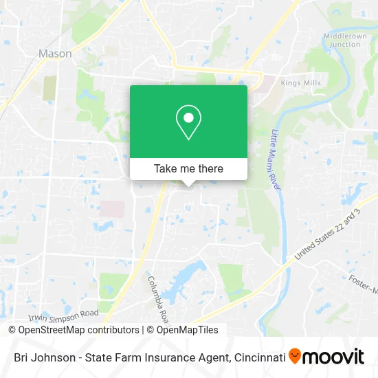 Bri Johnson - State Farm Insurance Agent map