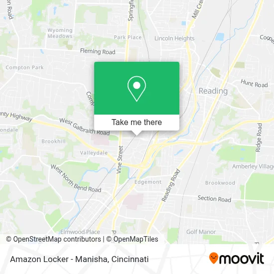Amazon Locker - Manisha map