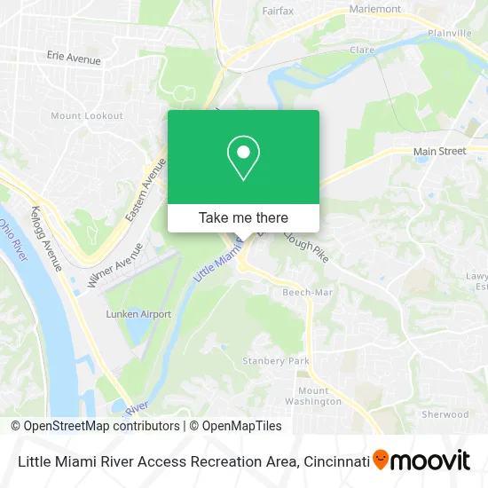 Little Miami River Access Recreation Area map