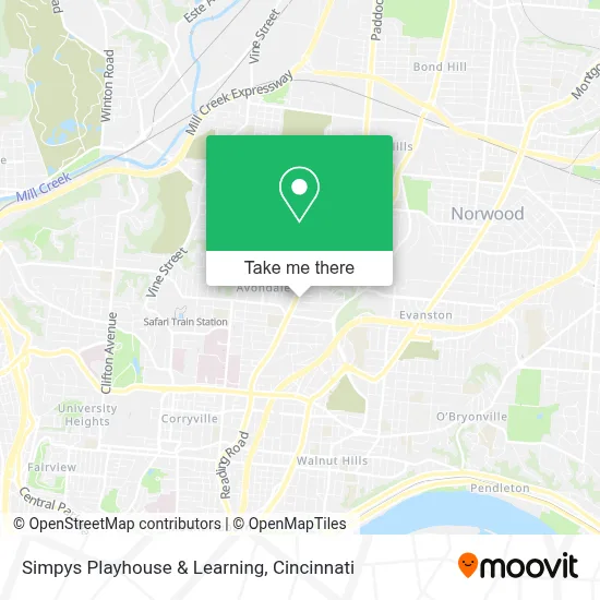 Simpys Playhouse & Learning map