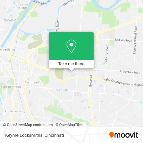 Keyme Locksmiths map