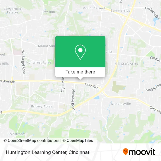 Huntington Learning Center map
