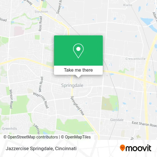 Jazzercise Springdale map
