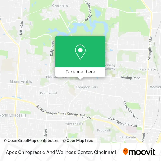 Apex Chiropractic And Wellness Center map