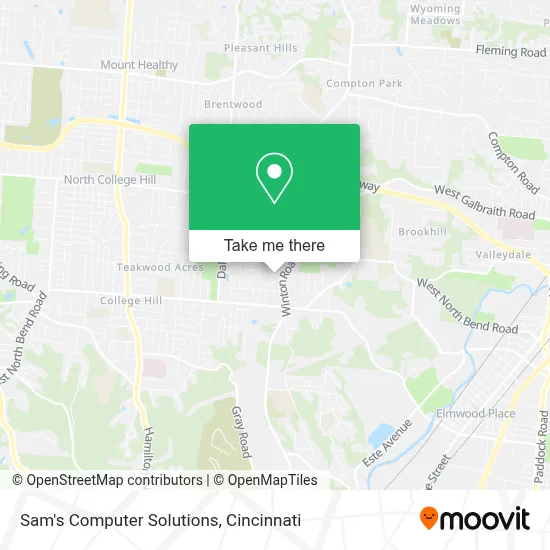 Sam's Computer Solutions map