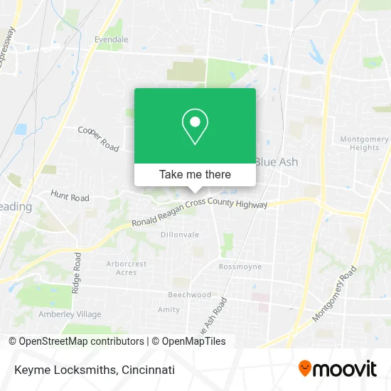 Keyme Locksmiths map