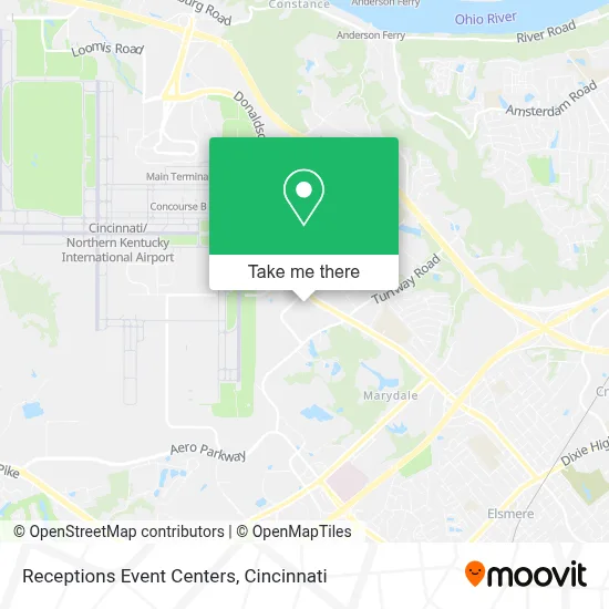 Receptions Event Centers map