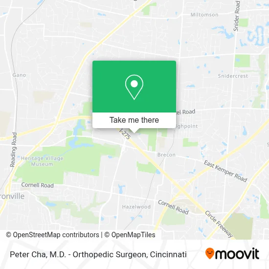 Peter Cha, M.D. - Orthopedic Surgeon map