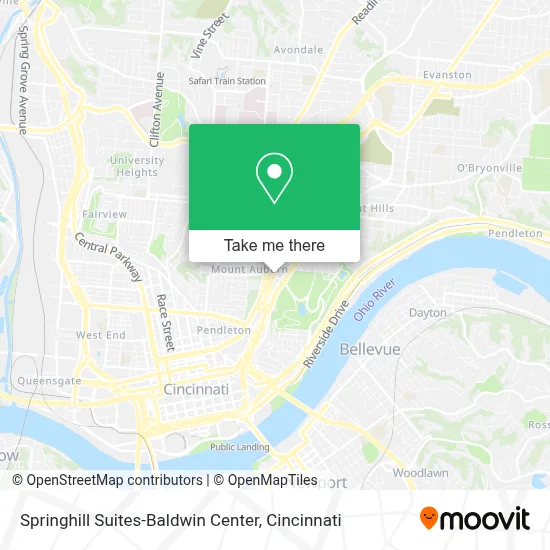 Springhill Suites-Baldwin Center map