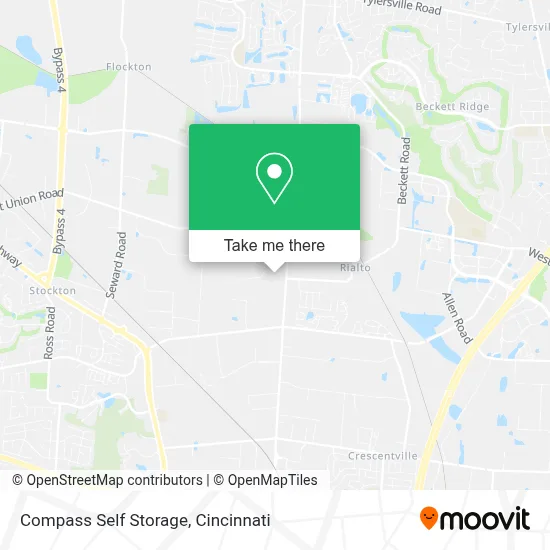 Compass Self Storage map