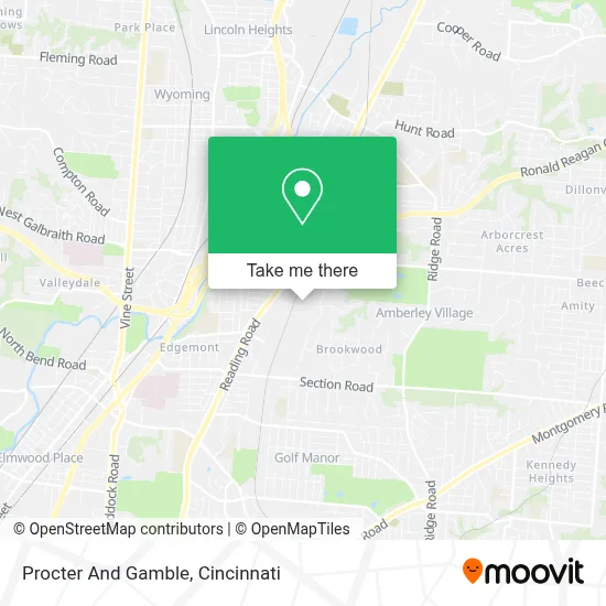 Procter And Gamble map