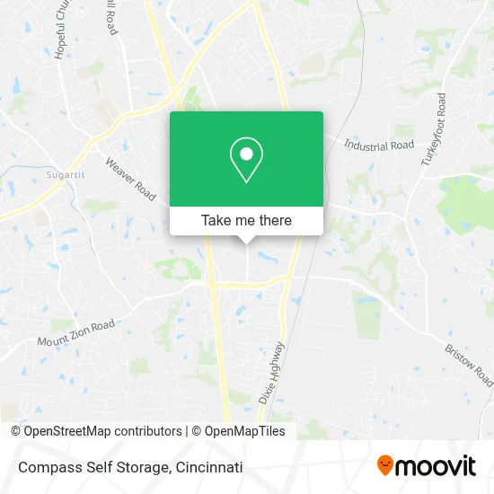 Compass Self Storage map