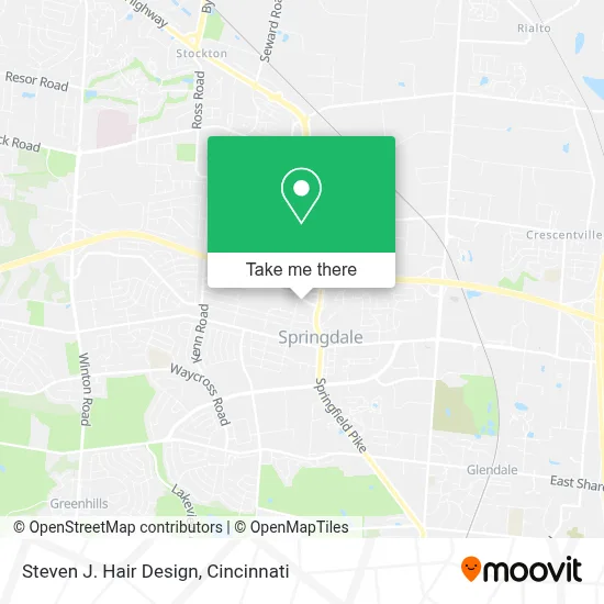 Steven J. Hair Design map