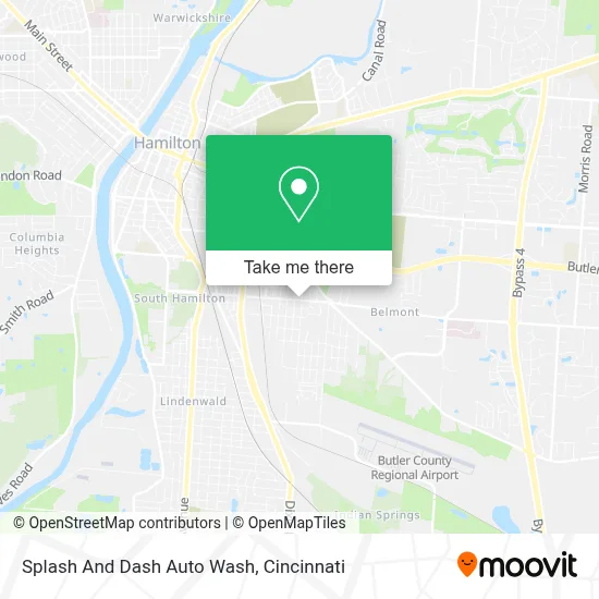 Splash And Dash Auto Wash map