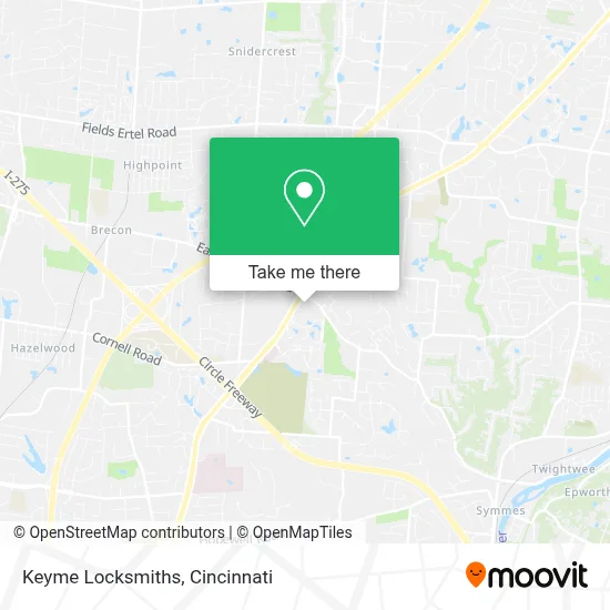 Keyme Locksmiths map
