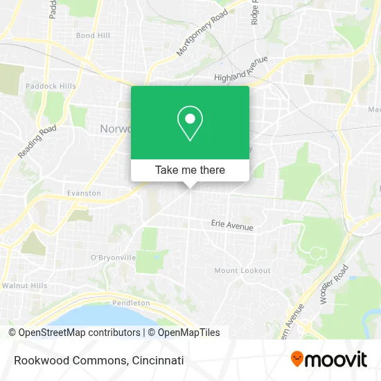 Rookwood Commons map