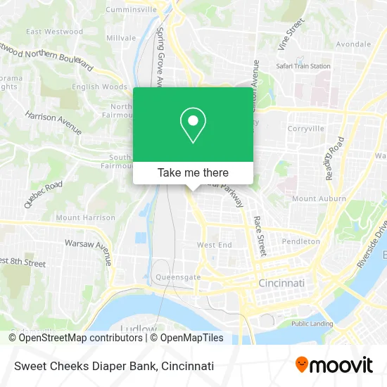 Sweet Cheeks Diaper Bank map