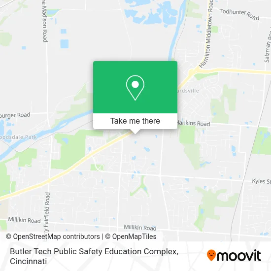 Butler Tech Public Safety Education Complex map