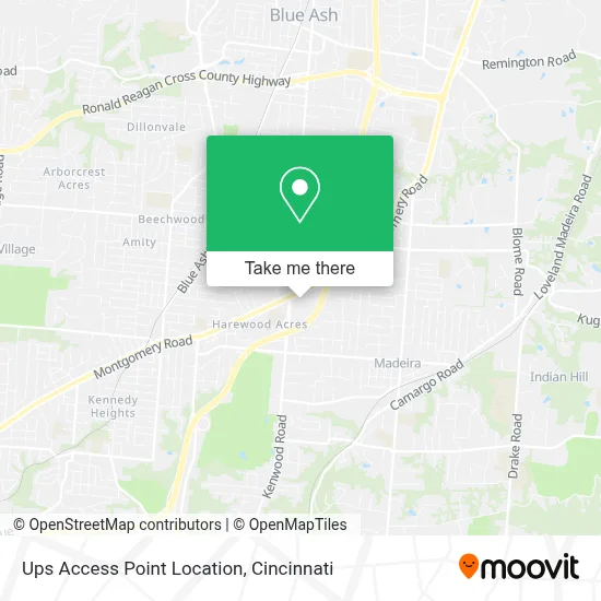 Ups Access Point Location map