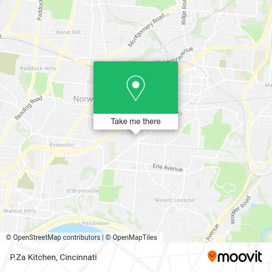 P.Za Kitchen map