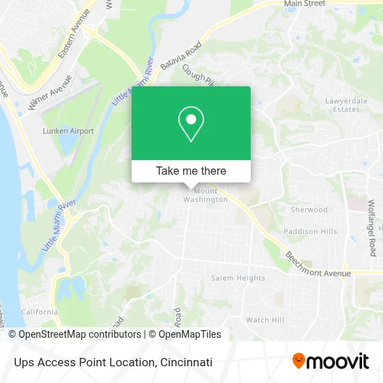 Ups Access Point Location map