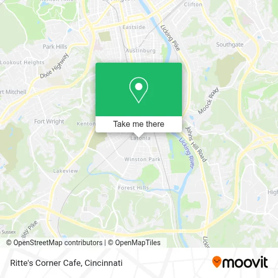 Ritte's Corner Cafe map