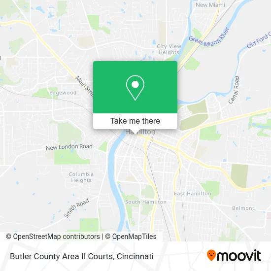 Butler County Area II Courts map