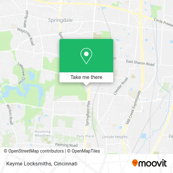 Keyme Locksmiths map