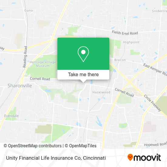 Unity Financial Life Insurance Co map