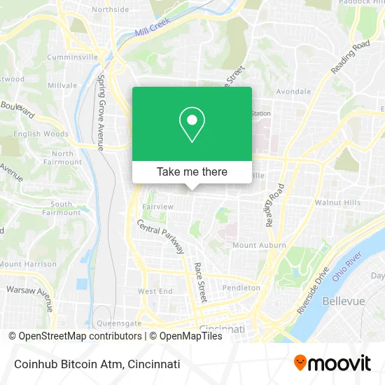 Coinhub Bitcoin Atm map