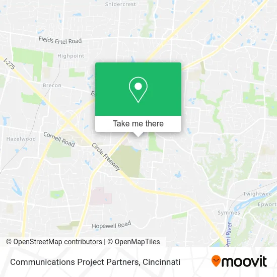 Communications Project Partners map