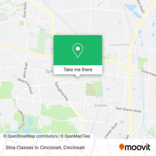 Stna Classes In Cincinnati map