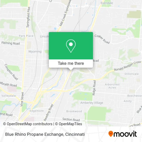 Blue Rhino Propane Exchange map