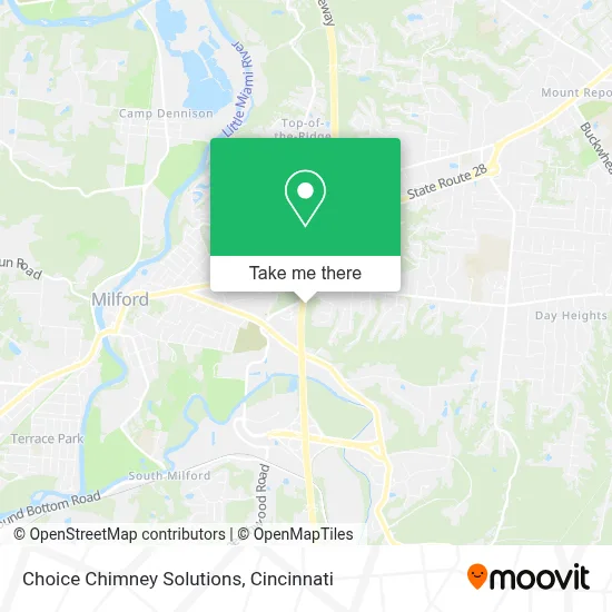 Choice Chimney Solutions map