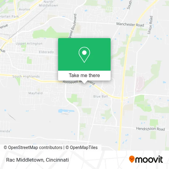 Rac Middletown map