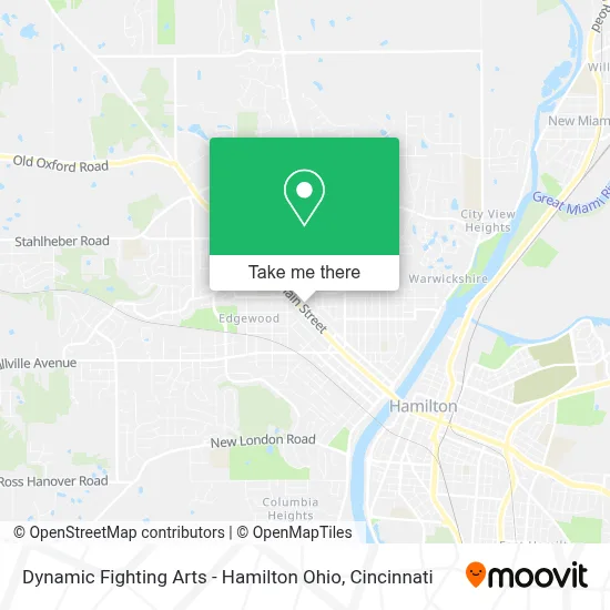 Dynamic Fighting Arts - Hamilton Ohio map