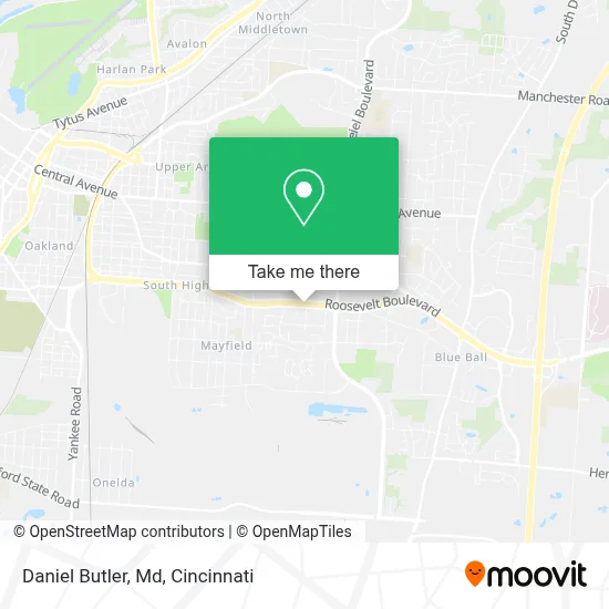 Daniel Butler, Md map