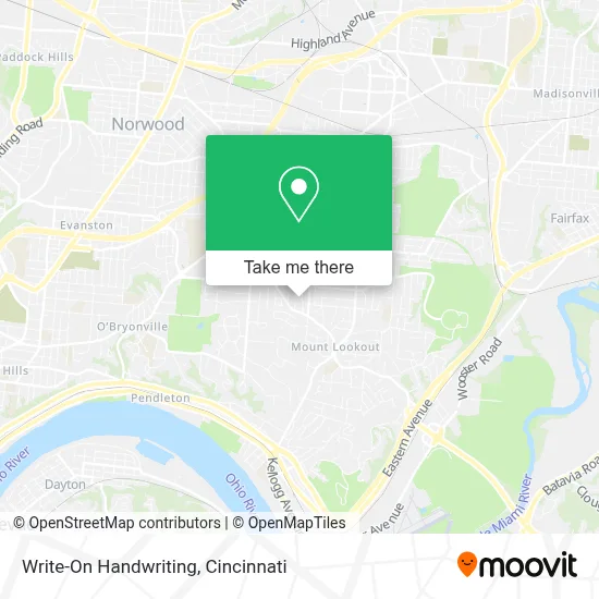 Write-On Handwriting map