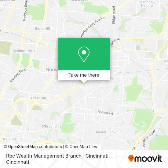 Rbc Wealth Management Branch - Cincinnati map