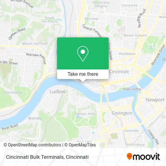 Cincinnati Bulk Terminals map
